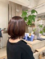 アシャ ヘアー ソリューション 神戸店(asha hair solution)&nbsp;イメチェン/ピンクベージュ/アンブレラカラー/前髪/摂津本山