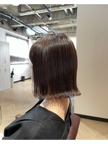 ラボヌールヘアーレーヴ 池袋店(La Bonheur hair reve)&nbsp;【池田】切りっぱなしボブ/高発色カラー/ベージュブラウン