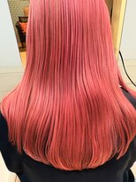 ジル ヘアアンドメイク 恵比寿(JILLE hair&make)&nbsp;ショッキングピンクカラー　ケアブリーチ