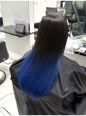 ネオンディープブルーグラデーションカラー