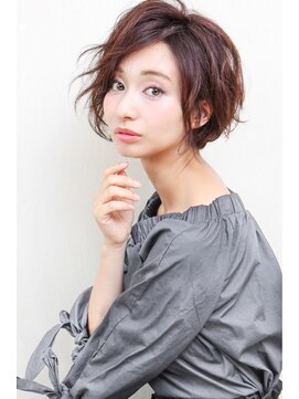 マホラ 二軒屋店(mafola) 『mafola徳島』大人可愛い☆セミウェットワンサイドショート