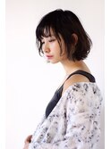 イルミナインナーカラー外ハネボブ《鶴見 美容室 warm》