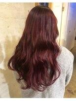 アティック ヘアーデザインアンドリラクゼーション(attic hair design&relaxation)&nbsp;チェリーレッドカラー