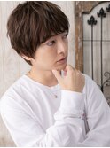 アンニュイで暖色系カラーマッシュパーマD
