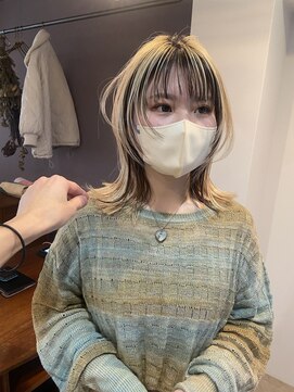 パープル(PURPLE) ウルフボブ☆