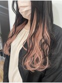 20代30代エクステインナーカラー立体感シアーピンク透明感