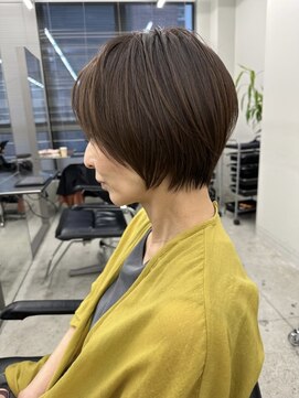 ジルブラン(JIL BLAN) ハイライトバレイヤージュダブルカラーショートカット30代40代