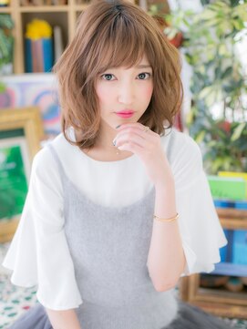 カバーヘア ブリス 戸田公園西口店(COVER HAIR bliss) 大人インナーハイライトくせ毛風ミディc5戸田公園20代30代40代