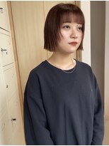 イノセントヘア(innocent.hair) 切りっぱなしボブ×オレンジカラー