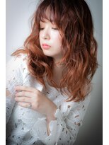 モッズヘア 上尾西口店(mod's hair) デザインカラーオレンジベージュエアリーロングv上尾20代30代