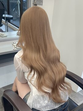 ペレ 栄店(PELE) デザインカラー/レイヤーカット/ウェットヘア/オリーブベージュ