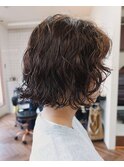ボブパーマ　くるくるパーマ　ニュアンスパーマ　ショートパーマ