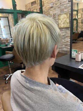 ヘアーラウンジ アンフィ 井土ヶ谷(Hair Lounge Anphi) マッシュ/シルバーブロンド