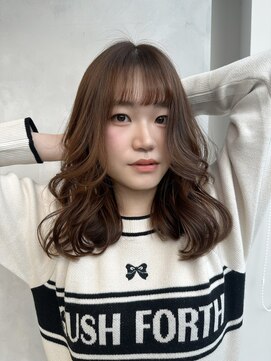 エイト ヘアサロン 渋谷本店(EIGHT) ブリーチなしダブルカラー"透明感ベージュ"