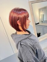 ラム(L'am)&nbsp;ミディアムショート/ルビー/レッドカラー/高松