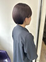 ワット(W) 【Ｗ】小林 ショートボブ×艶ブラウン