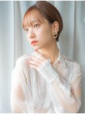 ＃ホワイトグレージュミニウルフチェリーブラウン