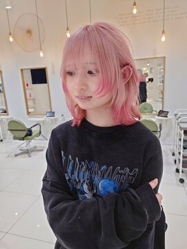 ルクール ヘアー プレジー(Le Coeur HAIR Plaisir) ピンクエンドカラー