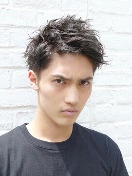 テン 心斎橋(tenn.) ツーブロックマッシュショートレイヤースパイキーショートヘア