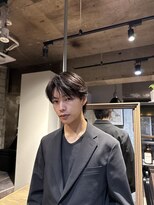 メンズココ メンズパーマ 韓国ヘア 日本橋店(MENS COCO)&nbsp;シースルーコンマセンターパート