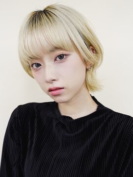 マノ 千歳烏山(MaNO) 〈n3〉ショート韓国ボブハイライト髪質改善ブリーチ前髪20代30代