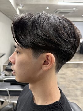 ニコ トウキョウ ロジック(nico TOKYO Logic) メンズセンターパートニュアンスパーマアップバング