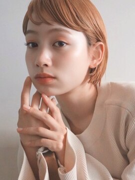 カフカ 亀有(KAfKA) 透明感オレンジベージュ×ニュアンスショート