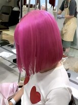 プネル(punel)&nbsp;ホットピンク　ケアブリーチ　原宿