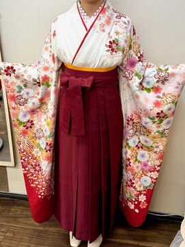 ヘアセットアップス(UP's) 卒業式は華やか袴で♪『袴着付け＋ヘアセット』早朝６時から受付