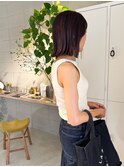 外ハネボブ○ベージュカラー【20代/30代/宝塚】