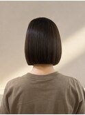 イメチェン/艶カラーブラウンボブ/前髪/[表参道/原宿]