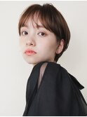 〈m23〉大人ショートハイライト髪質改善キッズカット前髪30代40