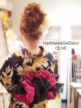 オリーブ(OLIVE) Olive*浴衣だんごヘア