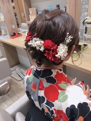 着物に合うヘアセット アップスタイル☆［延山瞳styling］