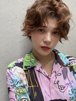 レオニード 表参道(LEONID)&nbsp;夏ショートスタイル　ヌーディーカラー　ニュアンスパーマ