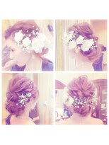 パズードコー(PSSD-CO.+5)&nbsp;ゆるふわシニオン　wedding hair