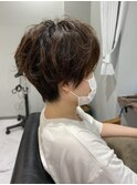 ラフウェーブショートヘア