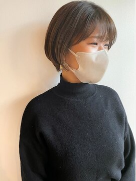 ツイギー 宮西店(TWiGGY) ふんわりオリーブベージュにショートボブ