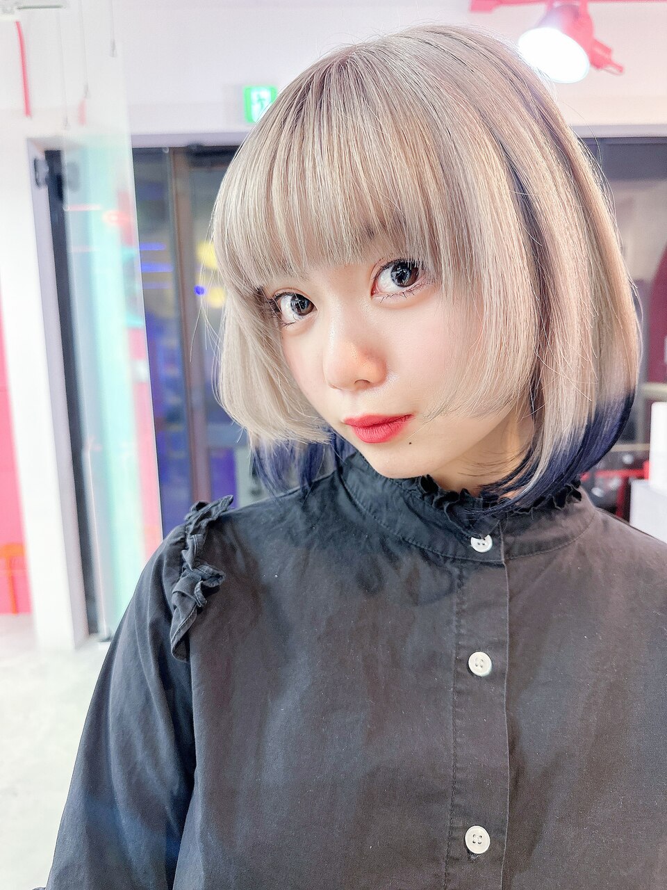 ミルクティーベージュ×ネイビー≪エンドカラー≫：L180096872
