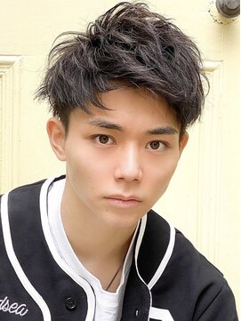 ブリーチ 山形桜田(BLEACHi) 【BLEACHi】刈り上げツーブロックアップバング短髪黒髪