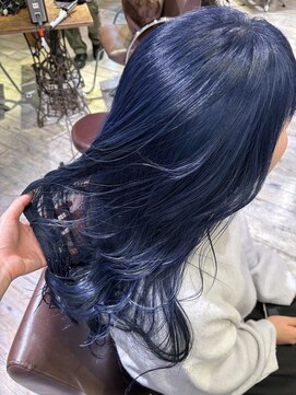 エミュー(emue) 韓国風ネイビーブルーグレージュカラー