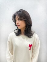 ロンドプランタン 恵比寿(Lond Printemps) くびれレイヤーカット イノアカラーでグレージュカラー