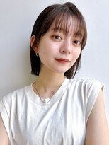 セイドット リー(Say. Ree)&nbsp;Say.シースルーバングミニボブ韓国風20代30代40代ワンカール小顔