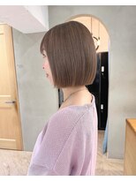 ローレン(LOREN)&nbsp;ミルクティーベージュぷつっとボブケアブリーチ 梅田