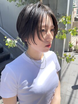 ヌード(NUDE) NUDE前髪なしショートハンサムショート大人ショートボブ