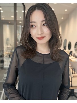 ハーバイリンヘアー(her by rin hair) 顔まわりレイヤーカット*ニュアンスバングヘア