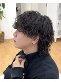 【メンズミディアム×波巻きツイストスパイラルパーマ】名古屋栄