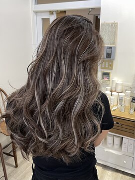 エトラ 渋谷店(etora) 小顔ネビージュグレージュハイライトカラー◎