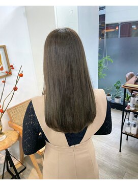 イコ 表参道原宿(ico) オリーブベージュ　LAケラチントリートメント　オリーブカラー