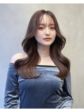 グロー 大宮(GLROW) □ 韓国大宮顔周りレイヤーカットグレージュワンホンヘア